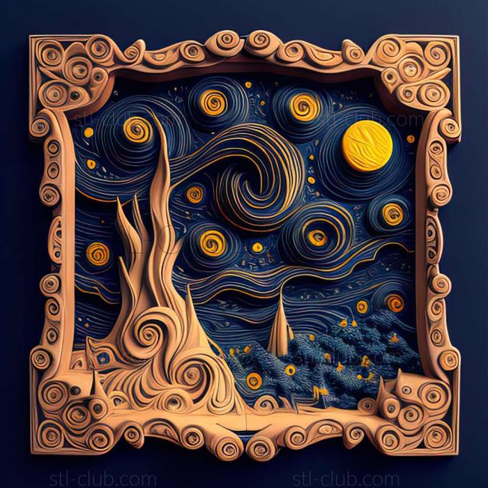 3D model starry night (STL)